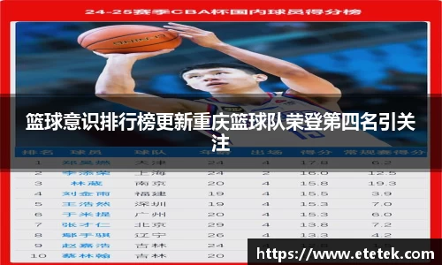 篮球意识排行榜更新重庆篮球队荣登第四名引关注